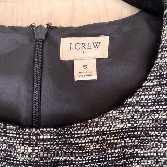 J Crew Navy Tweed Blouse - Picture 4 of 4